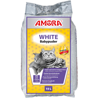 Amora White Compact Babypuder - 15 l 