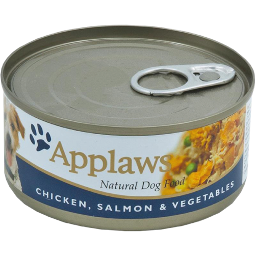 Applaws Natural Dog Tins - 156 g - Huhn, Lachs &amp; Reis 