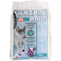 Golden White Katzenstreu mit Lavendelduft - 14 kg 