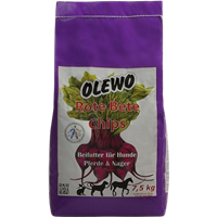 OLEWO Rote Bete-Chips für Hund, Pferd und Nager