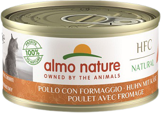 24x Almo Nature Classic - 70 g - Huhn mit Käse 