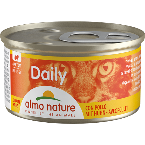 24x Almo Nature Dose Adult Daily - 85 g - Huhn 