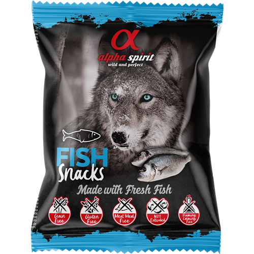 alpha spirit Snacks Bag gewürfelt - 50 g - Fisch 