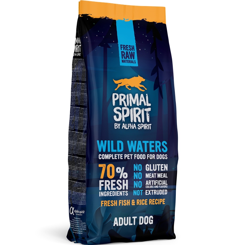 alpha spirit Primal - Adult Wild Waters - 12 kg 