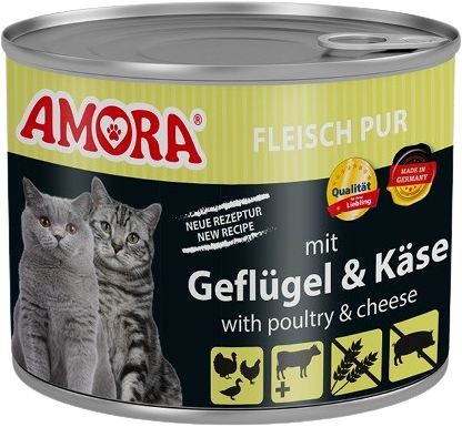 Amora Fleisch Pur - 200 g - Geflügel & Käse 
