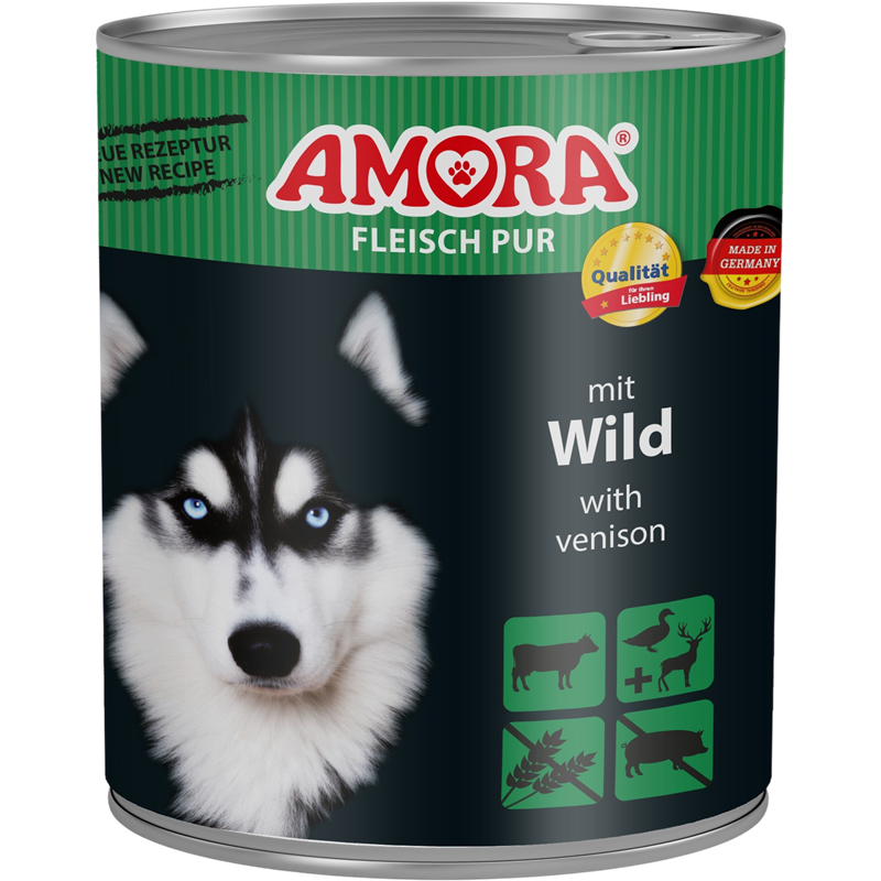 Amora Fleisch Pur Adult - 800 g - Wild 