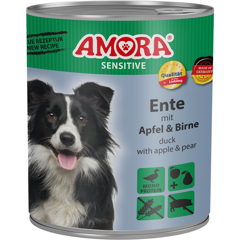 Amora Sensitive - 800 g - Ente, Apfel & Birne 