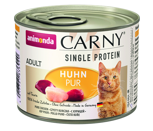 6x animonda Carny Adult Single Protein - 200g - Huhn pur 