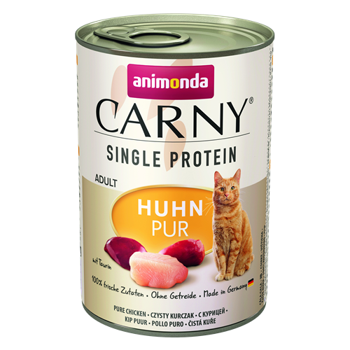 6x animonda Carny Adult Single Protein - 400g - Huhn pur 