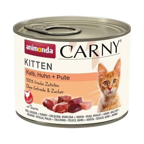 animonda Carny Kitten - 200 g - Kalb, Huhn & Pute 
