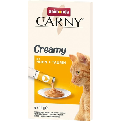 11x animonda Cat Snack Carny Creamy Adult - 6 x 15 g - Huhn 