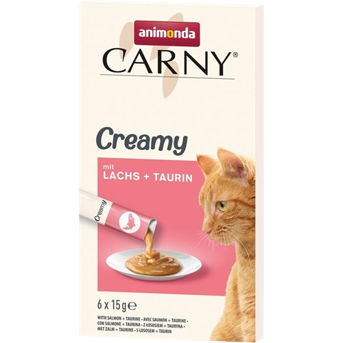 11x animonda Cat Snack Carny Creamy Adult - 6 x 15 g - Lachs 