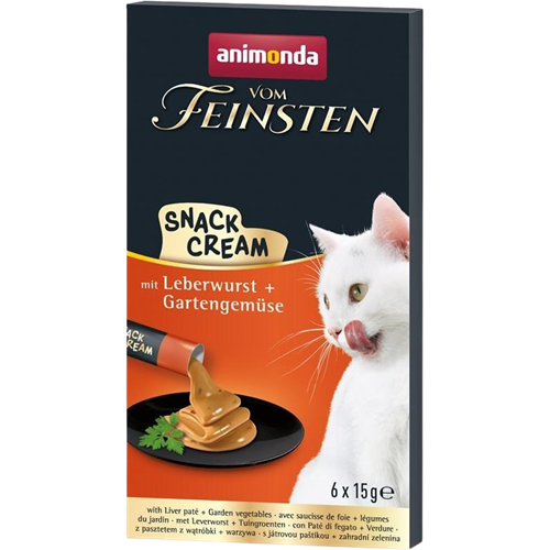 11x animonda Cat Snack vom Feinsten Adult - 6 x 15 g - Leberwurst 