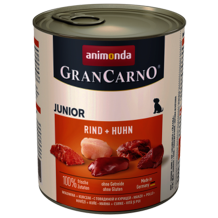 6x animonda Gran Carno Junior - 800 g - Rind & Huhn 