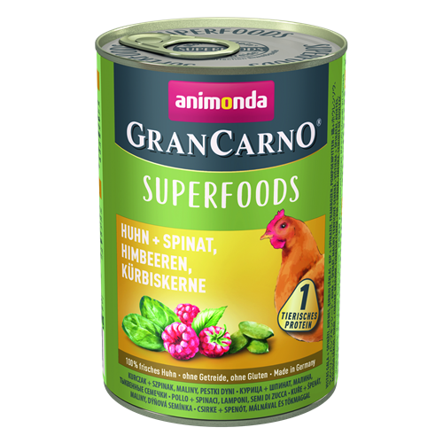 animonda GranCarno Adult - 400g - Superfoods Huhn 