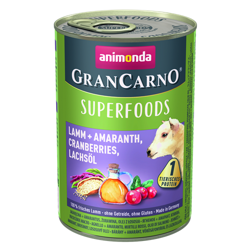 6x animonda GranCarno Adult - 400g - Superfoods Lamm 