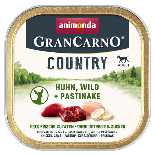 22x animonda GranCarno Country - 150 g - Huhn, Wild & Pastinake 