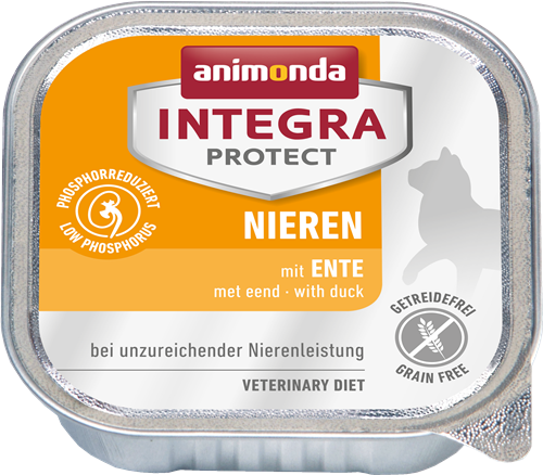 16x animonda Integra Protect Cat Nieren - 100 g - Ente 