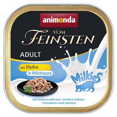 32x animonda Vom Feinsten - 100g - Huhn in Milchsauce 