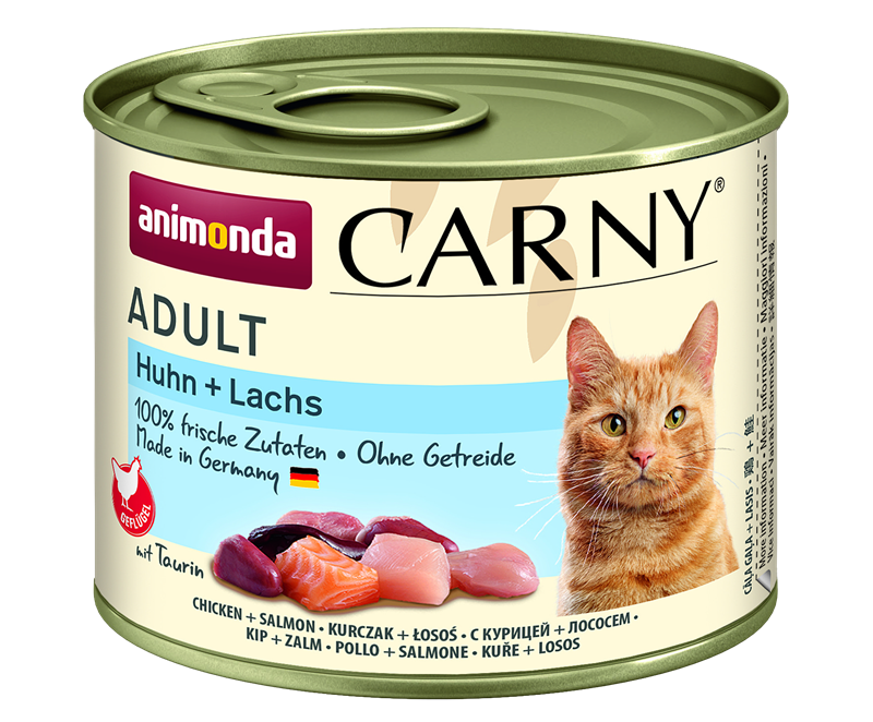 6x animonda Carny Adult - 200g - Huhn & Lachs 