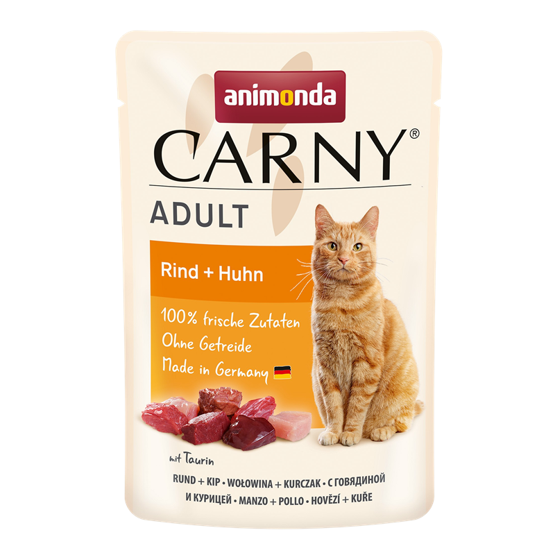 12x animonda Carny Adult - 85g - Rind & Huhn 