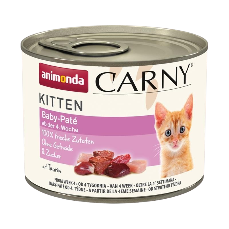 12x animonda Carny Kitten - 200 g - Baby Paté 