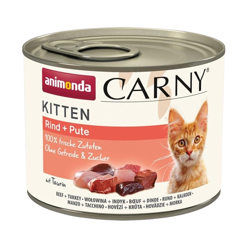 12x animonda Carny Kitten - 200 g - Rind & Pute 