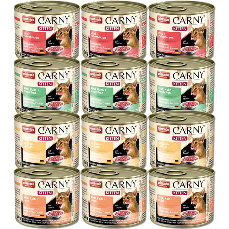 animonda Carny Kitten - Multipack - 12 x 200 g - Mix 1 