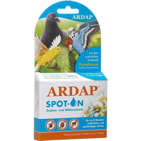 ARDAP Spot-On 2 x 4,0 ml - für Ziervögel und Brieftauben 