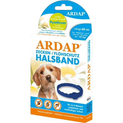 ARDAP Zecken- & Flohhalsband - kleine Hunde bis 10 kg 