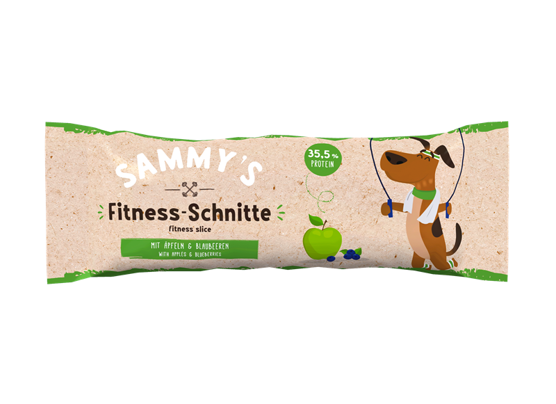 bosch Sammy&#39;s Fitness- Schnitte - 25 g - &#196;pfel &amp; Blaubeeren 