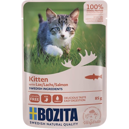 Bozita Häppchen in Soße für Kitten - 70 g - Lachs 