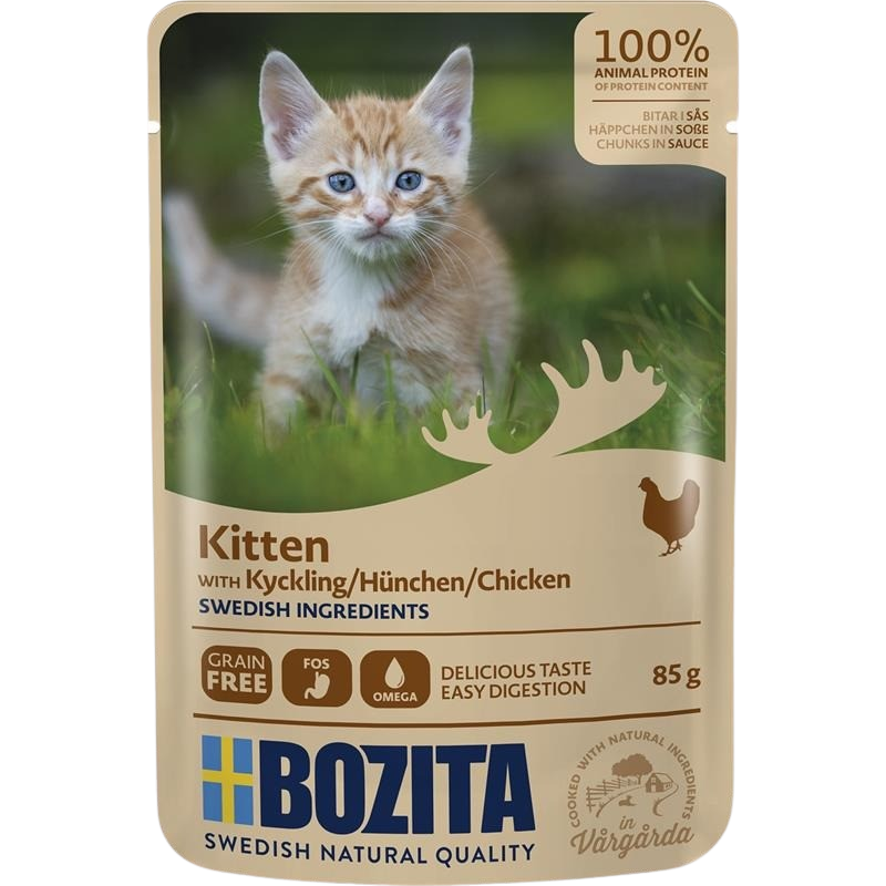 Bozita Häppchen in Soße für Kitten - 70 g - Hühnchen 