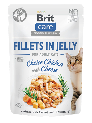 24x Brit Care Fillets in Jelly 85 g - Chicken 