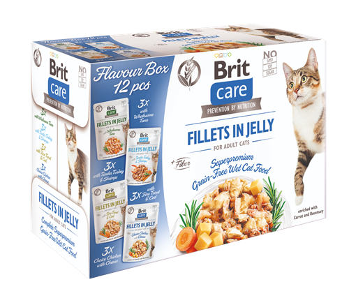 Brit Care Flavour Box Fillets 12x85 g - Jelly 