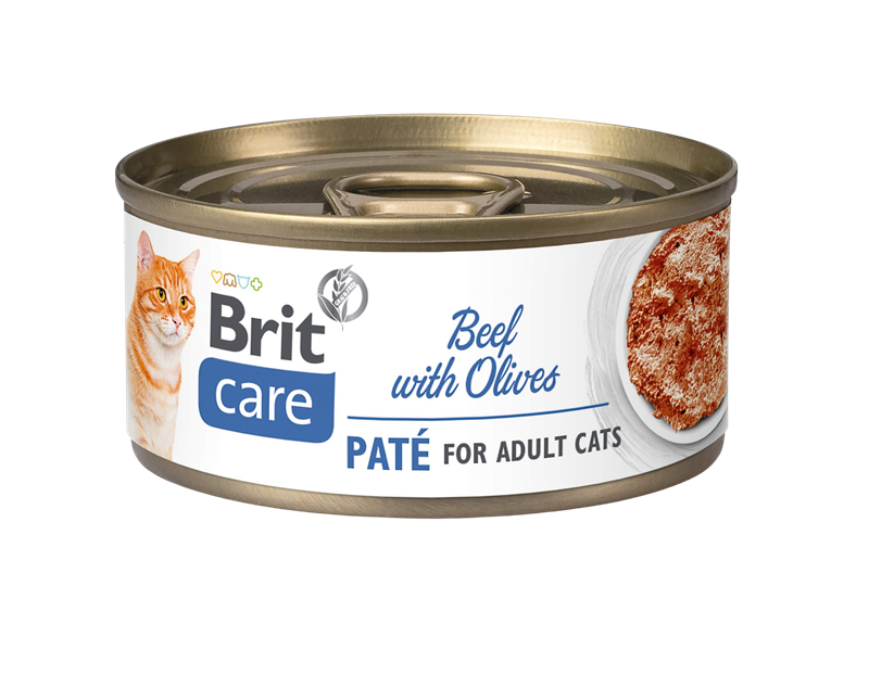 Brit Care 70 g - Beef Paté with Olives 