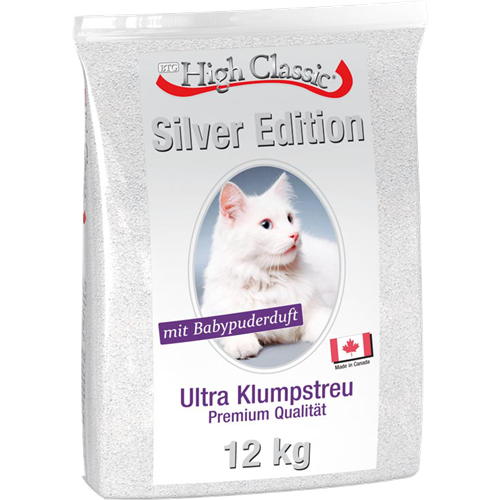 BTG Classic Cat Klumpstreu - 12 kg - Silver Edition mit Babypuderduft 
