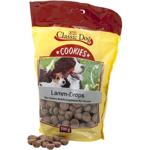 BTG Classic Dog Cookies - 500 g - Lamm–Drops 