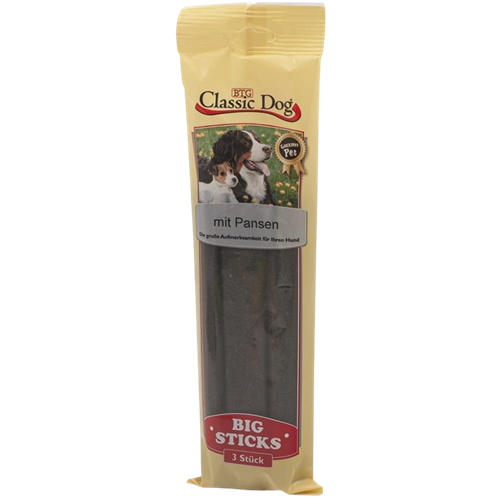 16x BTG Classic Dog Snack Big Sticks - 3er Pack - Pansen 