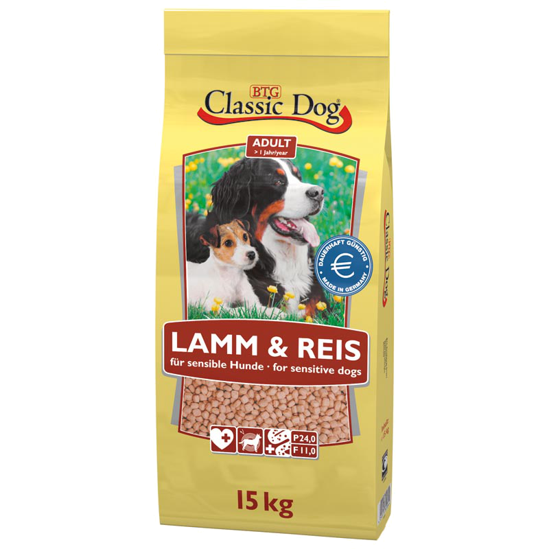 BTG Classic Dog Lamm & Reis - 15 kg 