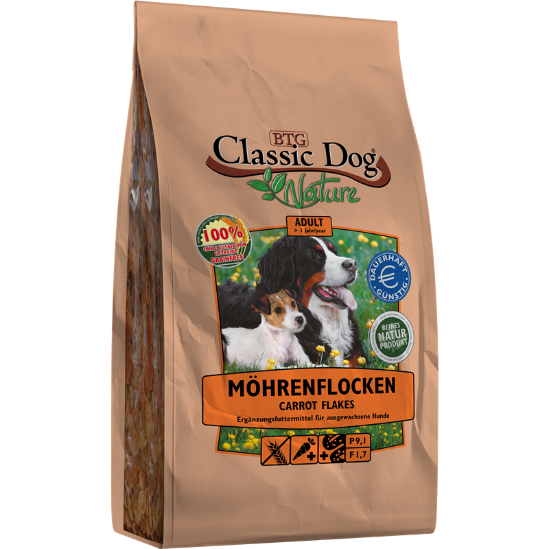 BTG Classic Dog Nature - Möhrenflocken 1 kg 