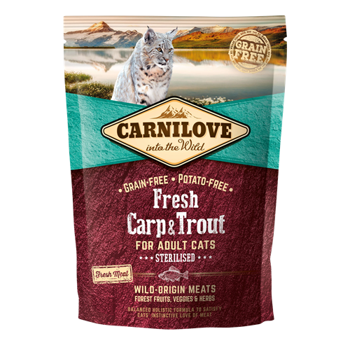 3x Carnilove Cat Adult Fresh Carp & Trout - 400 g 