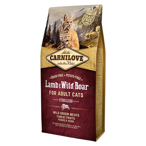 Carnilove Cat Adult Lamb & Wild Boar - 6 kg 