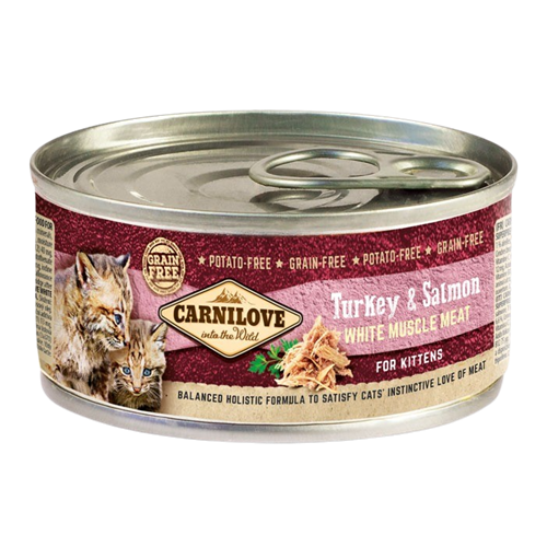 12x Carnilove Cat Dose Kitten - 100 g - Turkey & Salmon 