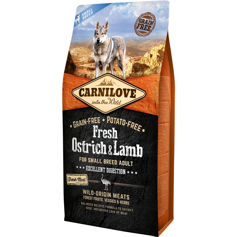 Carnilove Adult Fresh Small Ostrich & Lamb - 6 kg 