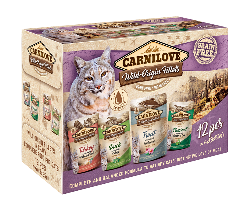 Carnilove Cat Pouch - 12 x 85 g - Ragout Multipack 