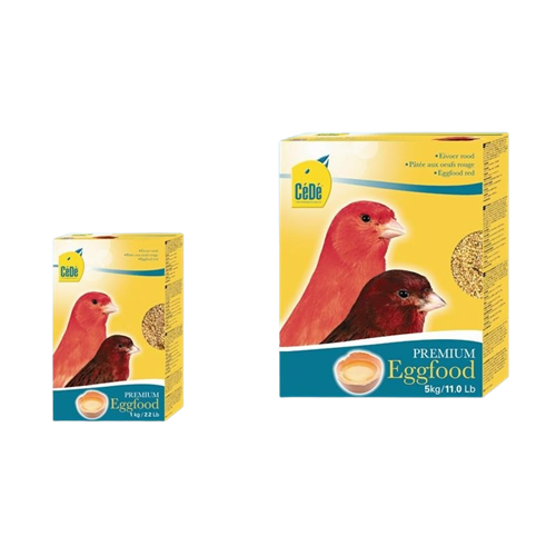 CéDé Eifutter für Kanarienvögel - 1 kg - rot 
