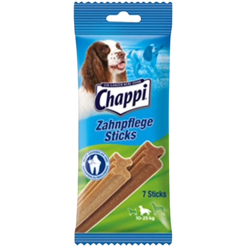 10x Chappi Zahnpflege Sticks - 7 Stück - mittlere Hunde 
