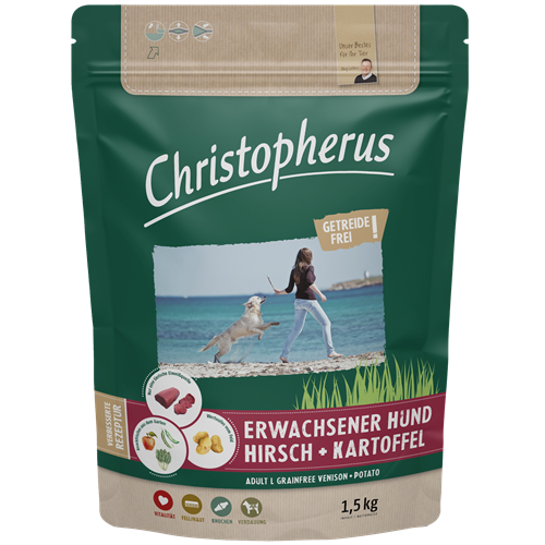Christopherus Getreidefrei - Hirsch & Kartoffel - 1,5 kg 