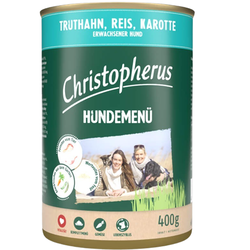 Christopherus Menü Adult - 400 g - Truthahn & Reis 